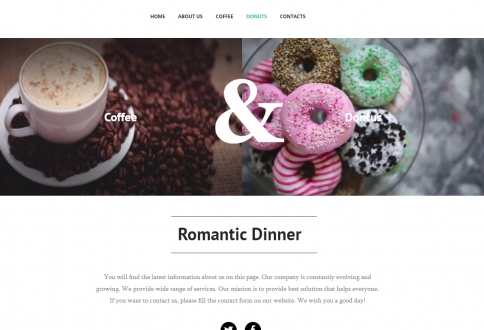 landing-page-Coffee-and-donuts landing page Coffee and donuts