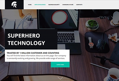 landing-page-Superhero-Technology landing page Superhero Technology